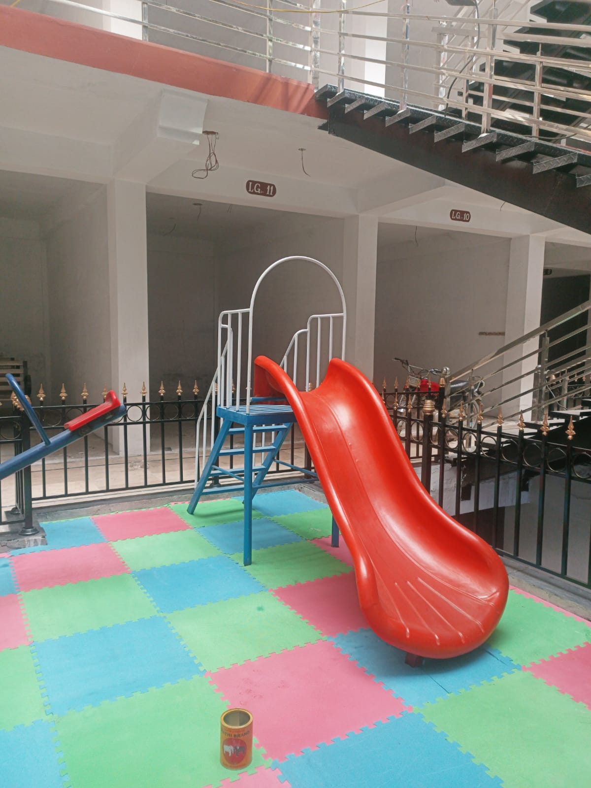 Red Children's Playground Slide