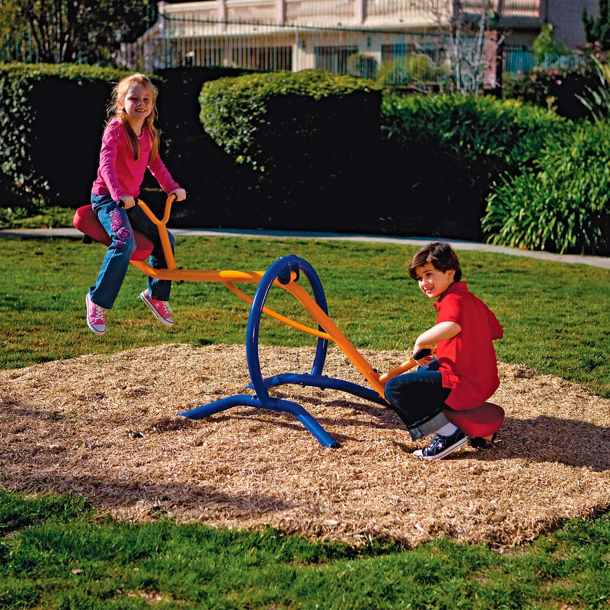 Two Child Playground Seesaw