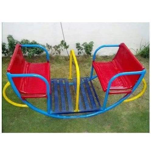 Colorful Four Seat Playground Seesaw