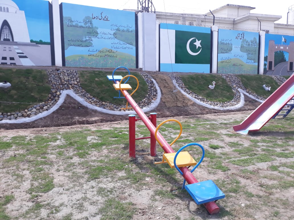 Four Seat Playground Seesaw