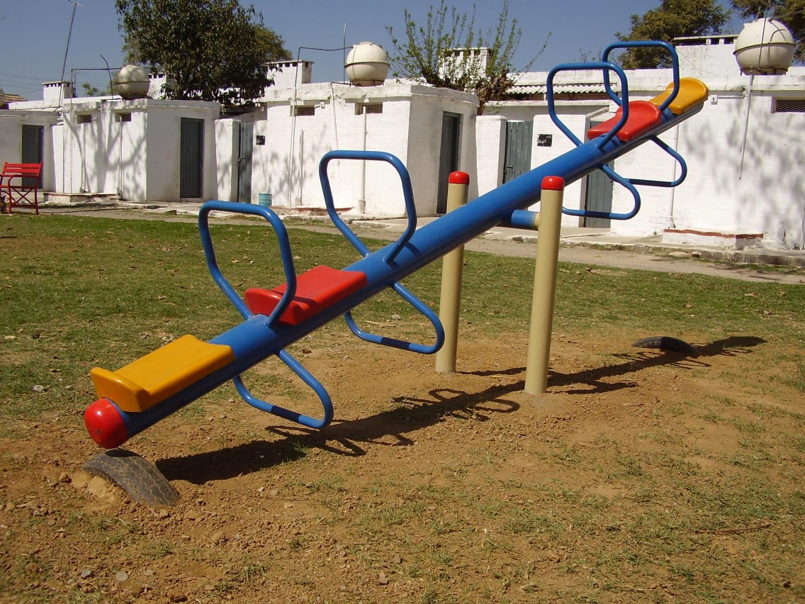 Four Seat Playground Seesaw