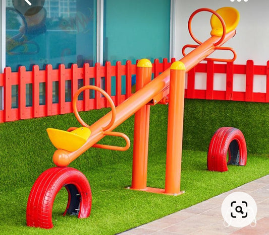 Orange Playground Seesaw