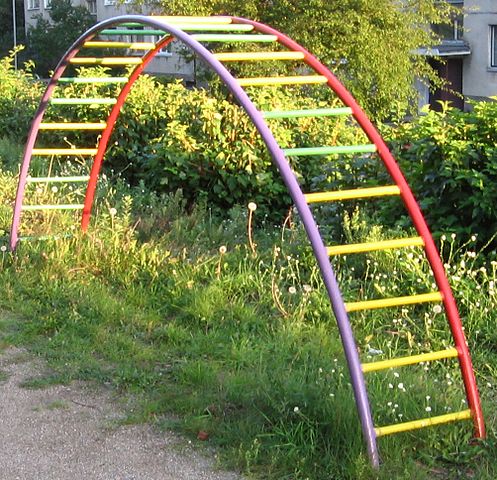 Colorful Arched Climbing Ladder