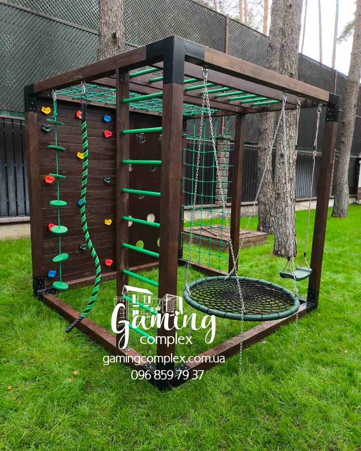 Wooden Adventure Climbing Frame