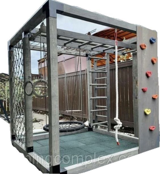 Modern Wooden Climbing Gym