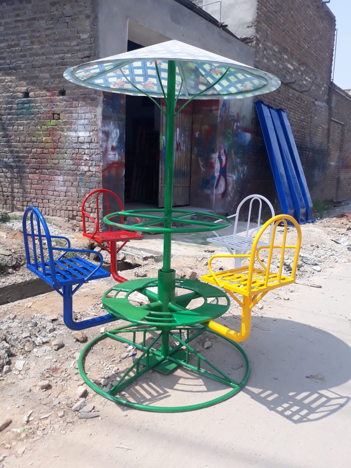 Four Seat Merry Go Round with Canopy