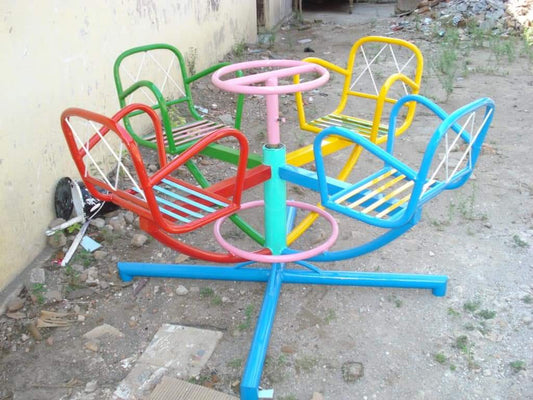 Four Seat Colorful Merry Go Round