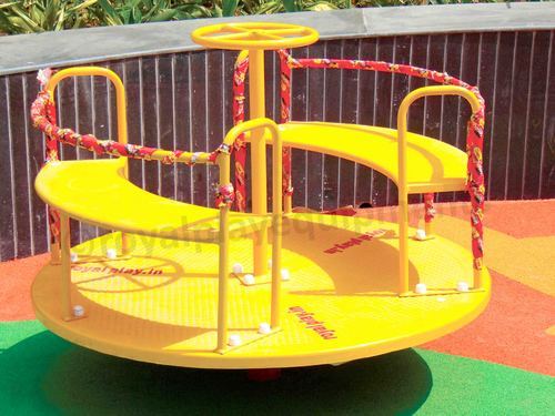 Yellow Playground Merry Go Round